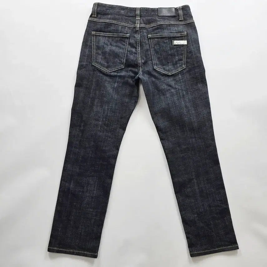 [BUNJANG] PLAC Jeans Berlin Black Denim Slim Fit Stretch Jeans (Size 29) / 플랙진 청바지 흑청 스판 9부 데님 사이즈29 R5357