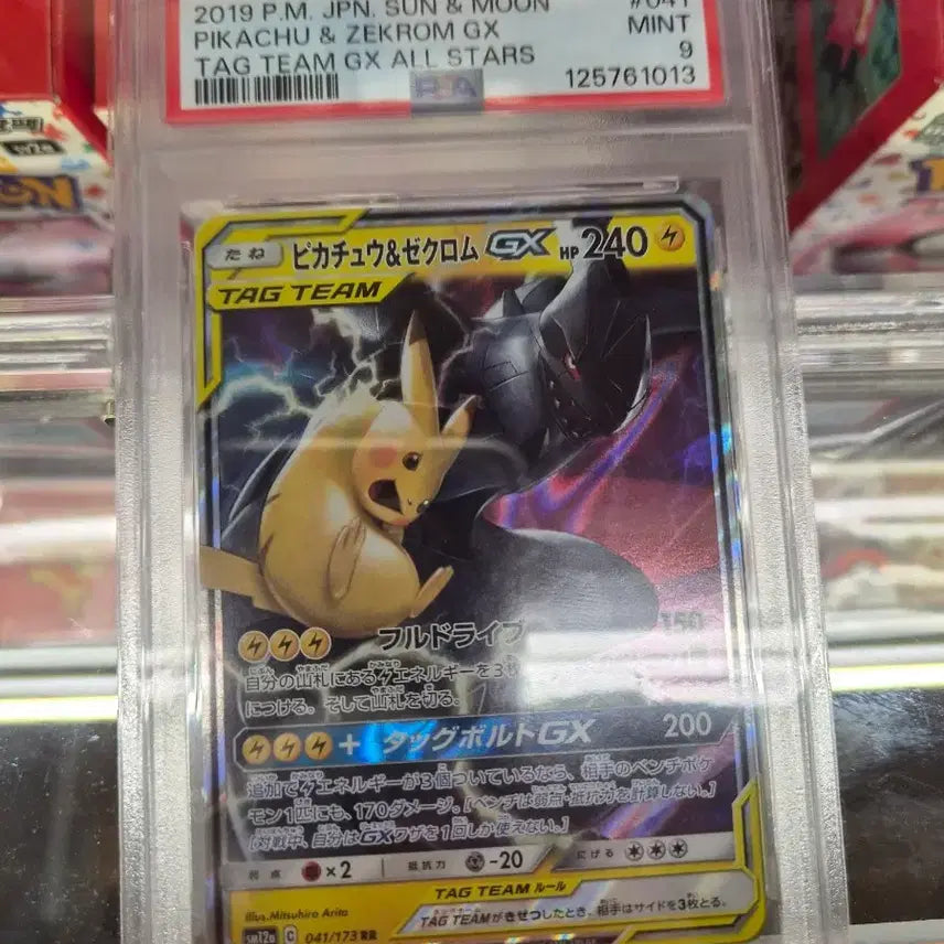 [BUNJANG] Pokemon Card Pikachu &amp; Zekrom GX PSA 9 Sun &amp; Moon Tag Team All Stars / 포켓몬카드 psa9 등급 정리 썬&amp;문 테그팀 올스타즈