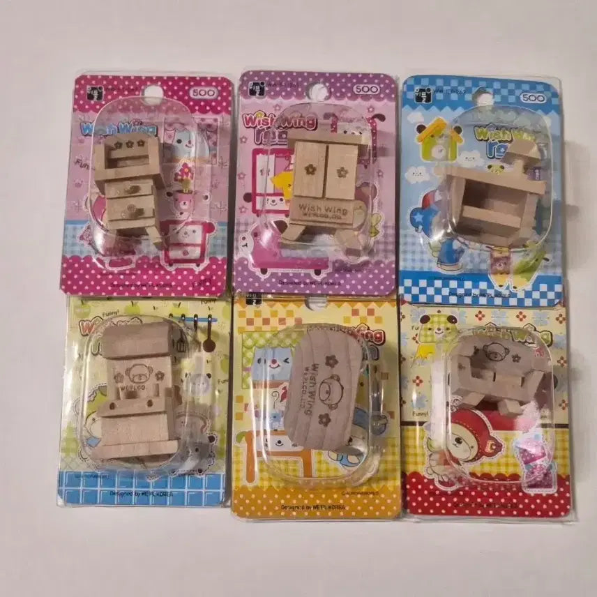 [BUNJANG] Wishwing Miniature Set (6 Pieces) / 6개셋트)고전 위시윙 미니어쳐 세트