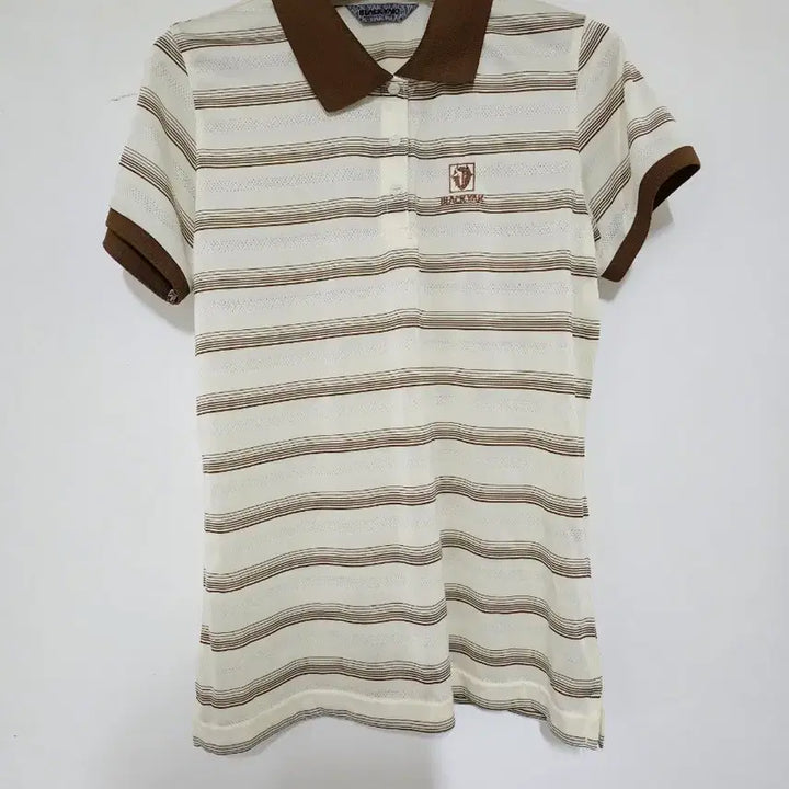 [BUNJANG] Blackyak Striped Short Sleeve Polo Shirt / 블랙야크 스트라이프 반팔 카라티. 95. 상태a급