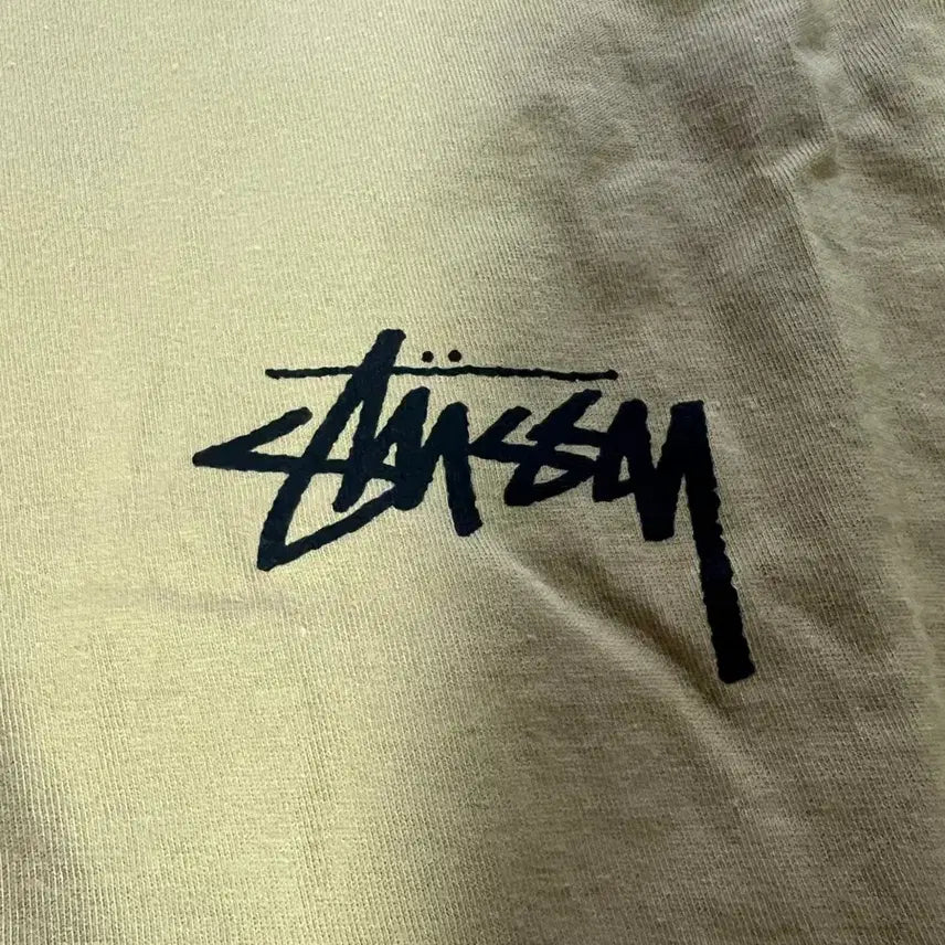 [BUNJANG] Stussy Big Link T-Shirt Khaki / [L] 스투시 빅 링크 티셔츠 카키