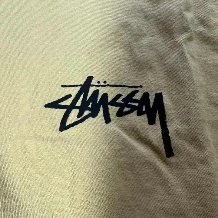 [BUNJANG] Stussy Big Link T-Shirt Khaki / [L] 스투시 빅 링크 티셔츠 카키