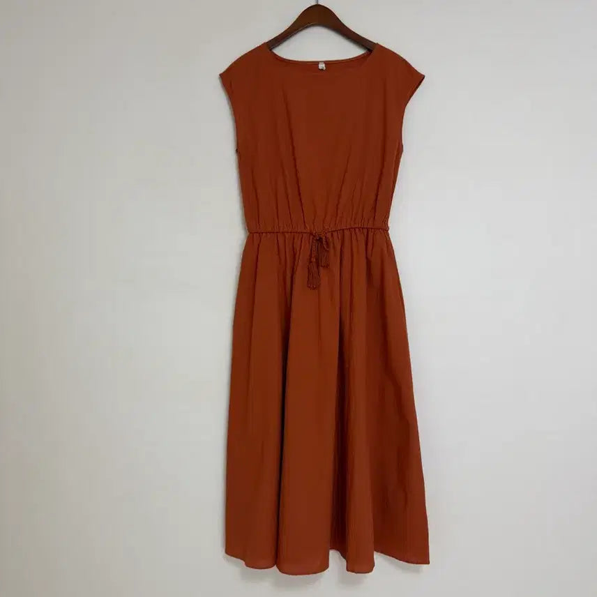 [BUNJANG] Cotton Sleeveless Long Dress / 반나시 코튼면 원피스