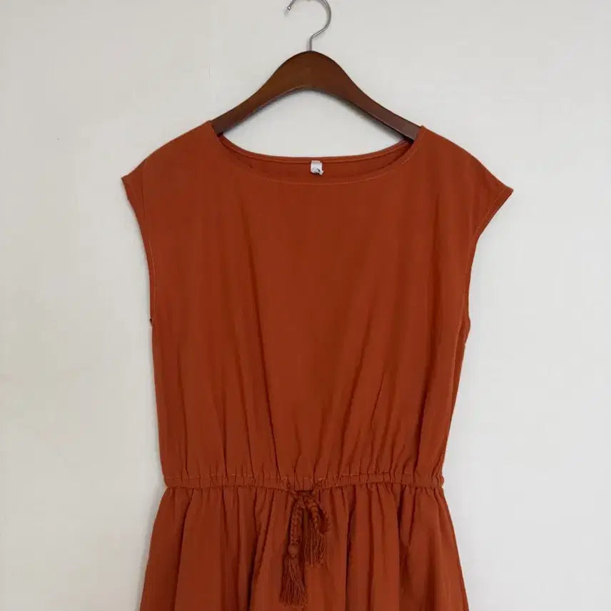 [BUNJANG] Cotton Sleeveless Long Dress / 반나시 코튼면 원피스