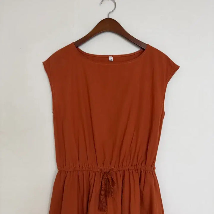 [BUNJANG] Cotton Sleeveless Long Dress / 반나시 코튼면 원피스