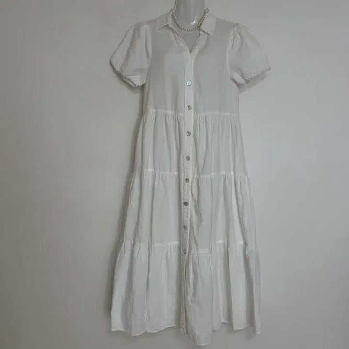 [BUNJANG] Zara Tiered Linen Maxi Dress / 자라 캉캉 린넨원피스 <새옷컨디션