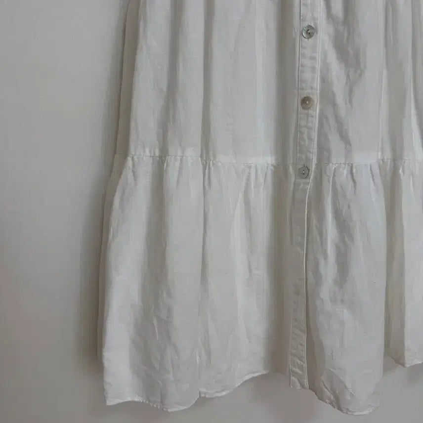 [BUNJANG] Zara Tiered Linen Maxi Dress / 자라 캉캉 린넨원피스 <새옷컨디션