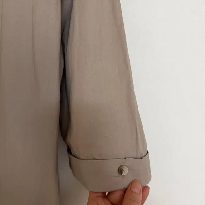 [BUNJANG] Cotton Blend 7-Sleeve Long Dress / 7부팔 코튼면 원피스 <새옷