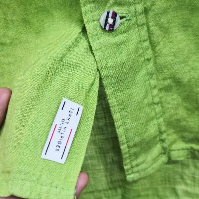[BUNJANG] Tommy Hilfiger 23SS 100% Linen Shirt / 타미힐피거 23ss 린넨100 셔츠