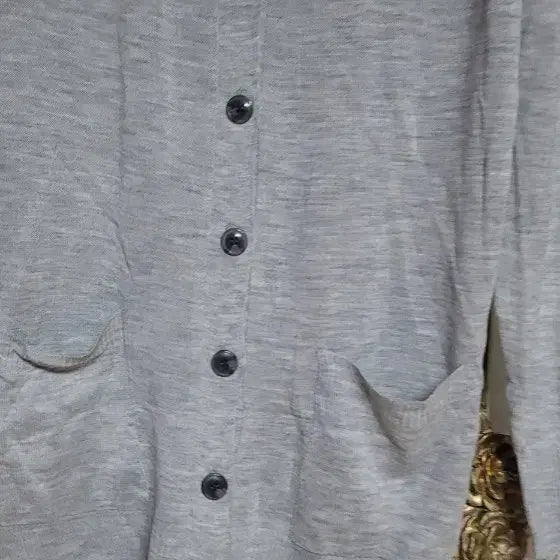 [BUNJANG] System Homme Grey V-Neck Cardigan / 시스템옴므 회색 브이넥 가디건