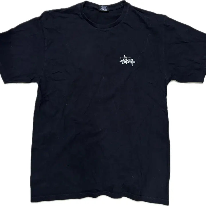 [BUNJANG] Stussy Logo Black T-Shirt L / 스투시 로고 블랙 반팔 티셔츠 L