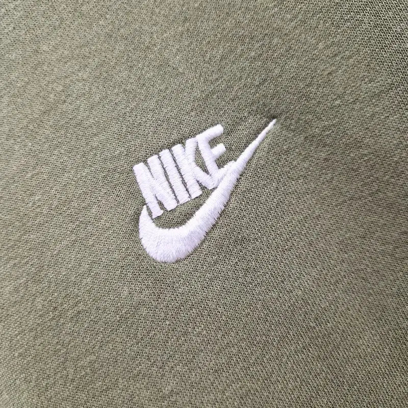 [BUNJANG] Nike Embroidered Logo Khaki Sweatshirt / 나이키 자수로고 카키 맨투맨