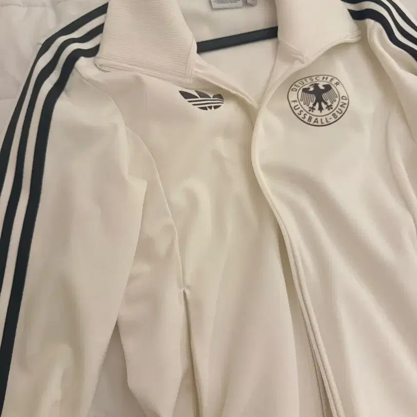 [BUNJANG] Adidas Beckenbauer Track Top Off White M / 아디다스 독일 베켄바우어 트랙 탑 오프 화이트 M
