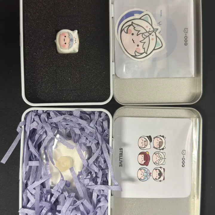 [BUNJANG] Stell Artisan Keycap - Yuki (Cloud Tray Included) / 스텔 아티산 키캡 유니(+구름트레이) 팝니다. 스텔라이브