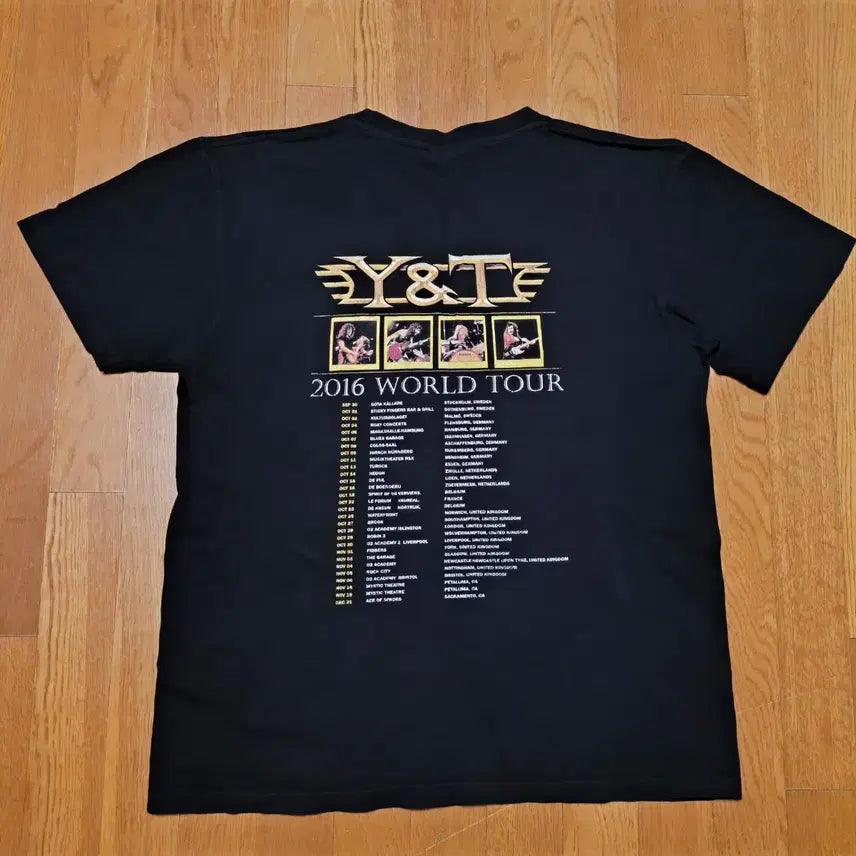 [BUNJANG] Y&amp;T (Yesterday &amp; Today) Black Tiger Band T-Shirt XL / [XL] Y&amp;T(Yesterday &amp; Today) Black Tiger