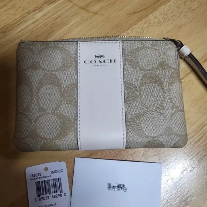 [BUNJANG] Coach Signature Card Wallet Coin Purse / 코치 시그니처 카드지갑 겸 동전지갑