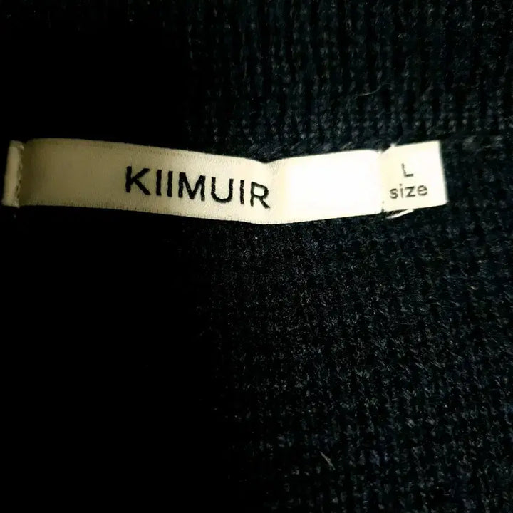[BUNJANG] KIMUER Colorblock Knit Zip-up Navy (L) / 키뮤어 카라넥 배색 니트집업 네이비 (L)