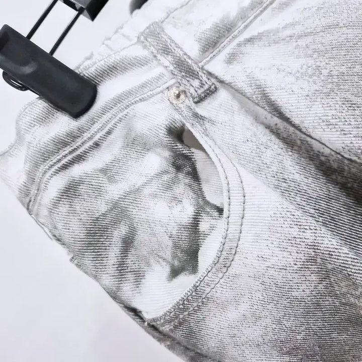 [BUNJANG] NOT FOR NERD Dirty Wash Cargo Denim Pants / 낫포너드 더티 워시 카고 데님팬츠