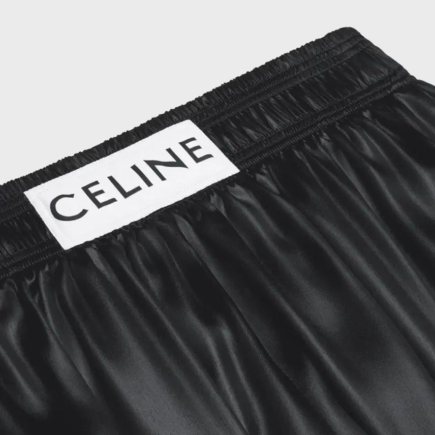[BUNJANG] Celine Satin Boxing Shorts / Celine 셀린 satin boxing 반바지 새상품