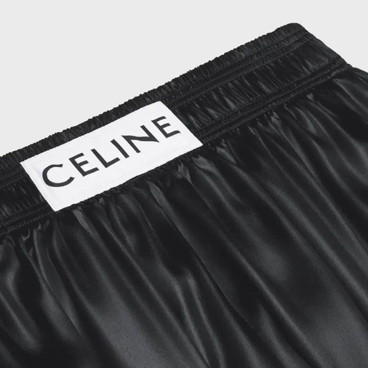[BUNJANG] Celine Satin Boxing Shorts / Celine 셀린 satin boxing 반바지 새상품