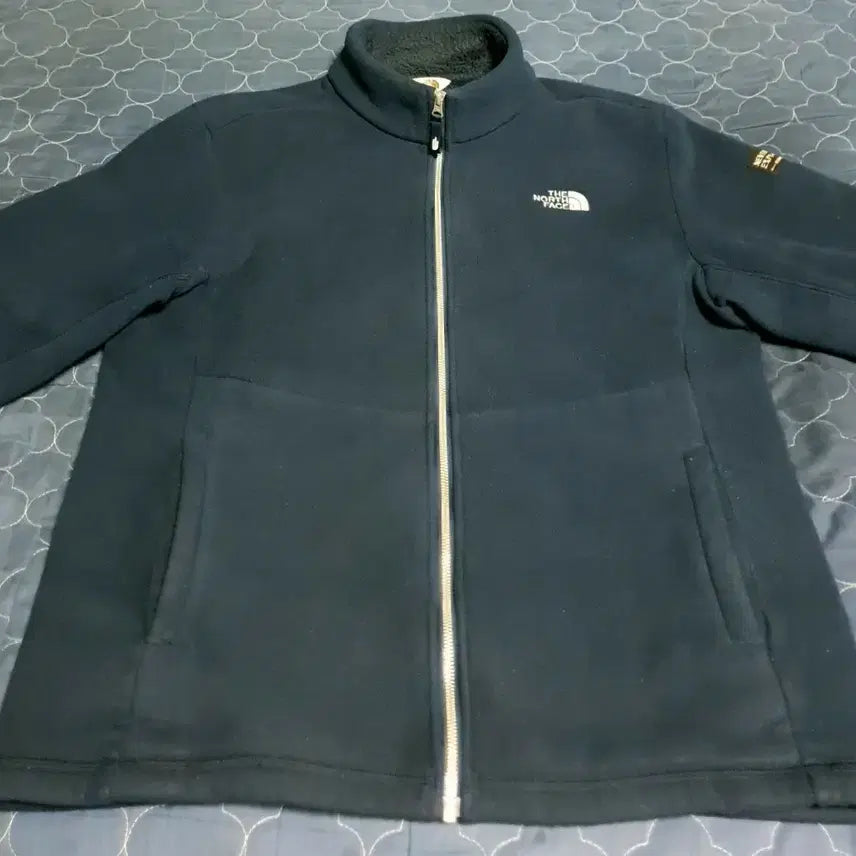 [BUNJANG] The North Face White Label Metal Logo Fleece Zip-Up Jacket Navy (XXL) / 노스페이스 화이트라벨 메탈로고 플리스 집업자켓 네이비 (XXL)