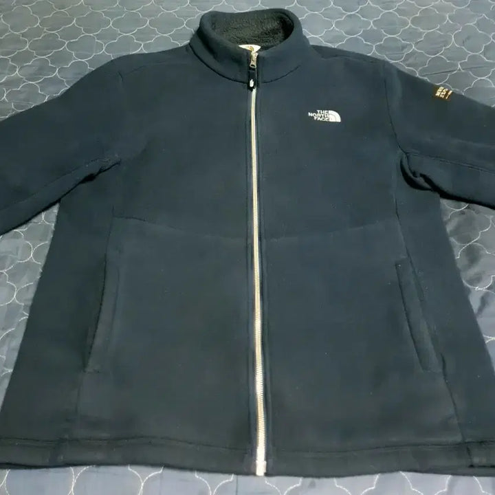 [BUNJANG] The North Face White Label Metal Logo Fleece Zip-Up Jacket Navy (XXL) / 노스페이스 화이트라벨 메탈로고 플리스 집업자켓 네이비 (XXL)