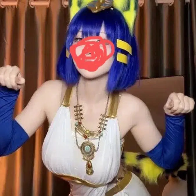 [BUNJANG] Animal Crossing Anka &amp; Cleo Cosplay Costume Set / 동물의 숲 동숲) 앙카존 클레오 코스프레