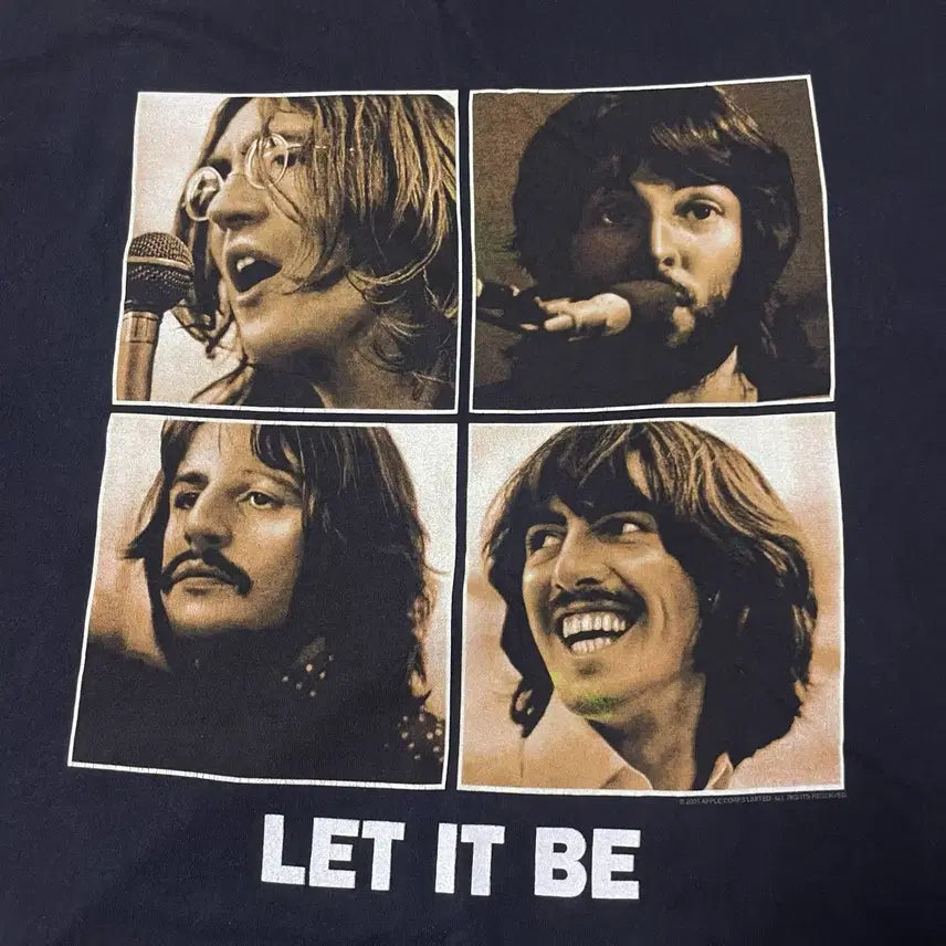 [BUNJANG] The Beatles Let It Be Band T-Shirt XL / 00s 비틀즈 beatles 렛잇비 밴드티 락티 빈티지 티셔츠 xl