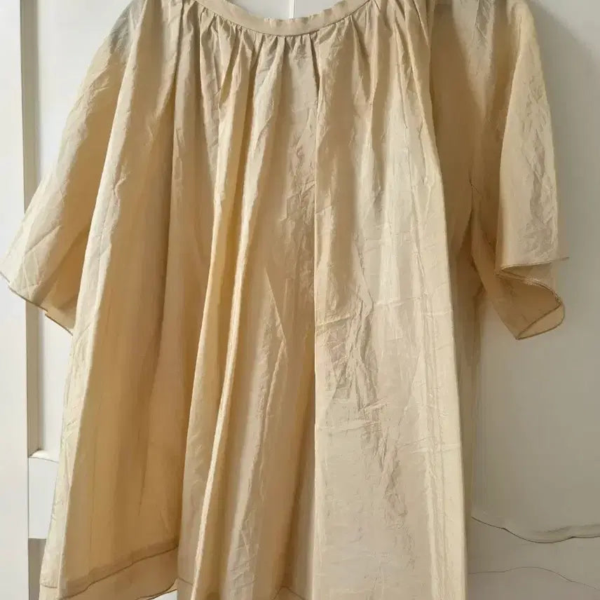 [BUNJANG] Lanvin Semi-Sheer Silk Blend Short Sleeve Blouse / 거의새거) 랑방 반팔 블라우스