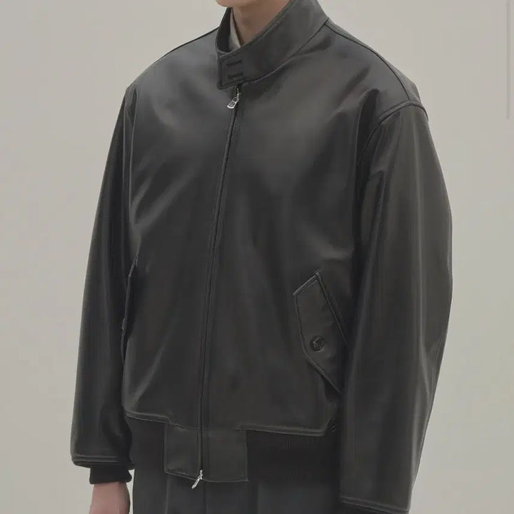 [BUNJANG] The Row Harrington Leather Jacket / [3] 인더로우 헤링턴 레더 자켓 새상품