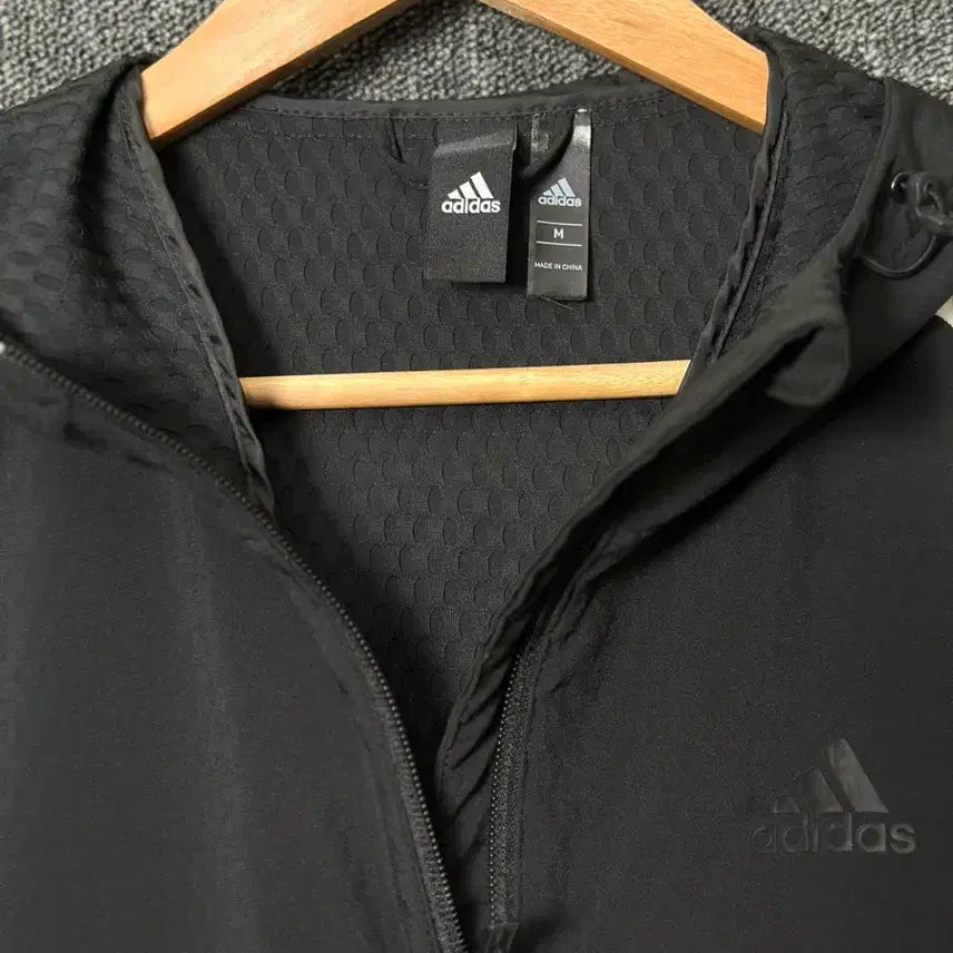 [BUNJANG] Adidas 3-Stripe Windbreaker Jacket Black M / 아디다스 3선 바람막이 블랙 M