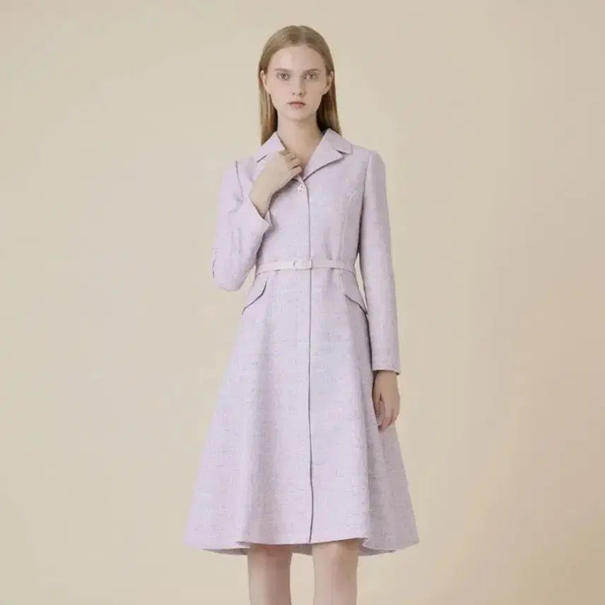 [BUNJANG] Kenneth Lady Pink Tweed Dress Size 55 / 새제품.케네스레이디 핑크 트위드 원피스 55사이즈