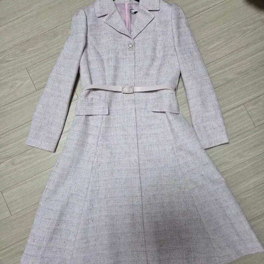 [BUNJANG] Kenneth Lady Pink Tweed Dress Size 55 / 새제품.케네스레이디 핑크 트위드 원피스 55사이즈