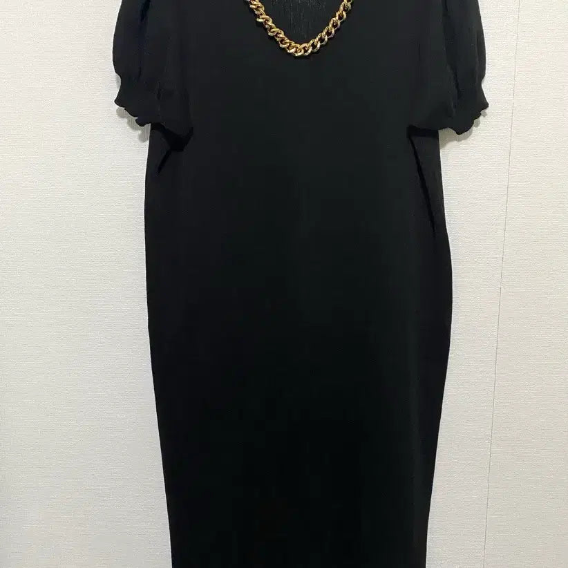 [BUNJANG] Julog Chain Knit Long Dress / 줄로그 체인 니트 롱 원피스