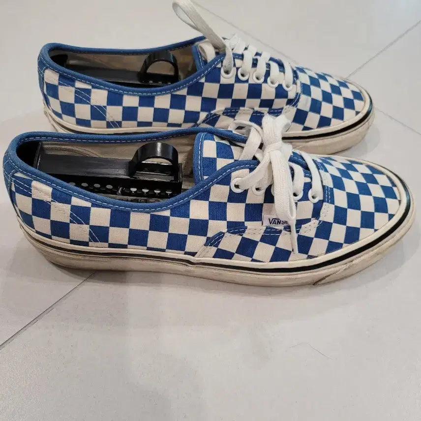 [BUNJANG] Vans Anaheim Factory 44 DX Blue Checkerboard Sneakers (US Men&