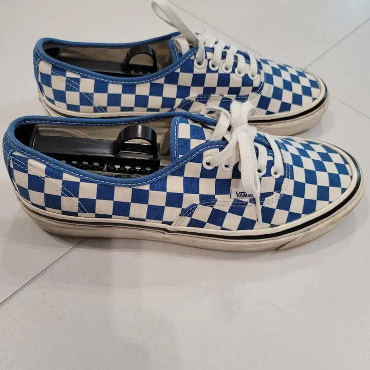 [BUNJANG] Vans Anaheim Factory 44 DX Blue Checkerboard Sneakers (US Men&