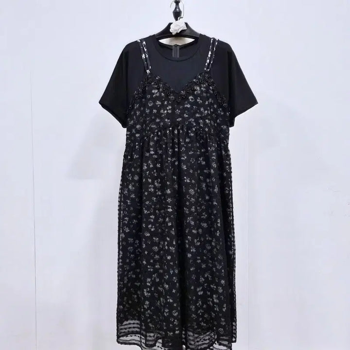 [SOLD OUT] 하이퀄리티 한섬디자인 뷔스티에 레이어드 원피스