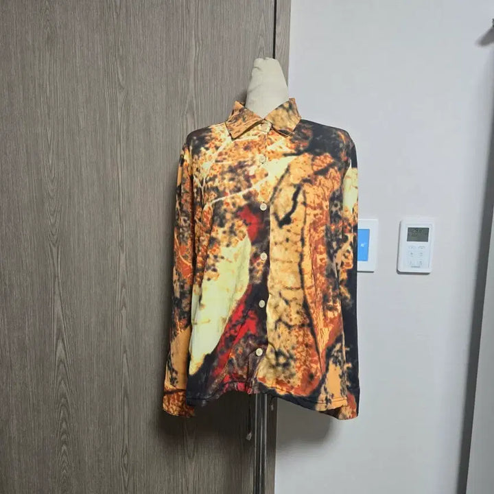 [BUNJANG] Kenzo Jungle Pattern Long Sleeve Shirt / 겐조 정글 패턴 프린팅 긴팔 셔츠