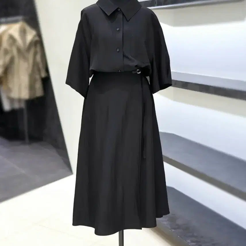 [SOLD OUT] [새상품] 보브 셔츠 랩 원피스 S