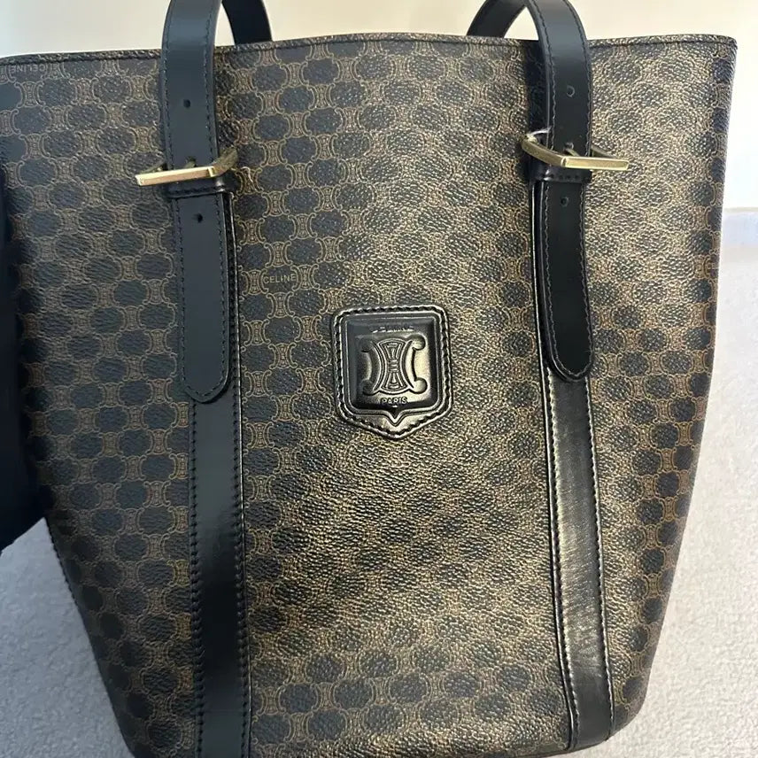 [BUNJANG] Old Celine Black Macadam Shoulder Bag / 올드 셀린느 블랙 마카담 숄더백