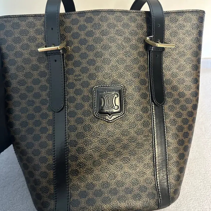 [BUNJANG] Old Celine Black Macadam Shoulder Bag / 올드 셀린느 블랙 마카담 숄더백