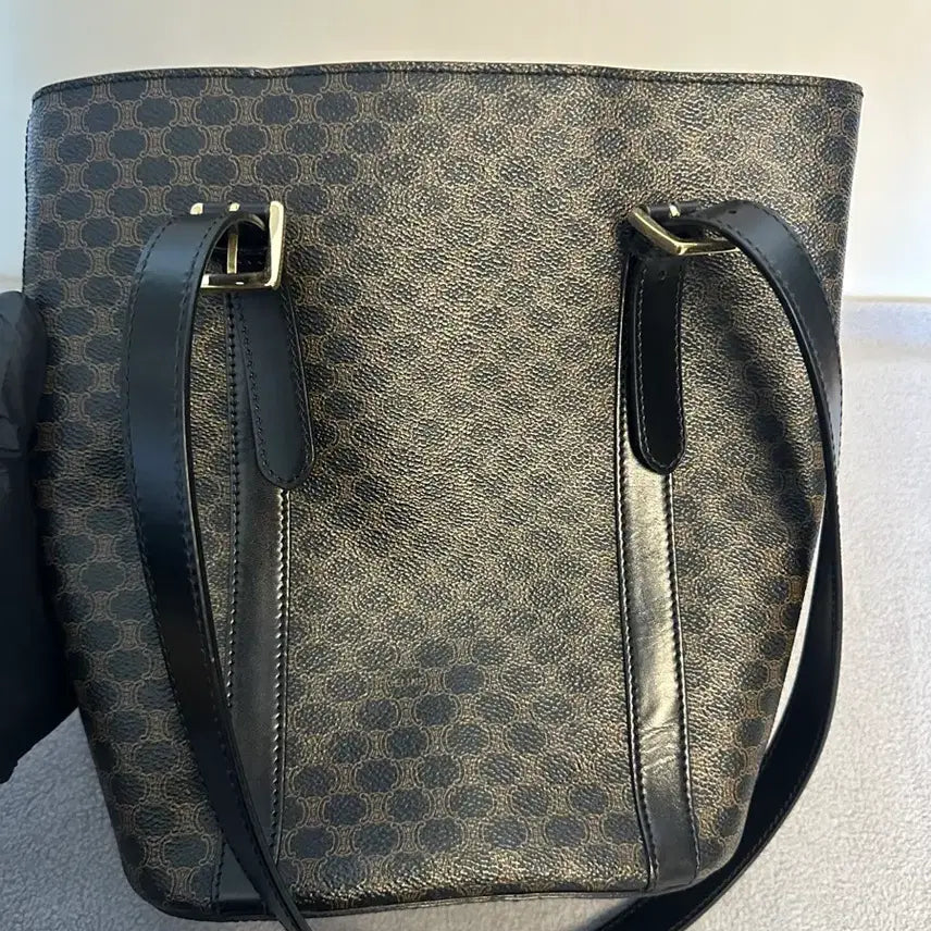 [BUNJANG] Old Celine Black Macadam Shoulder Bag / 올드 셀린느 블랙 마카담 숄더백