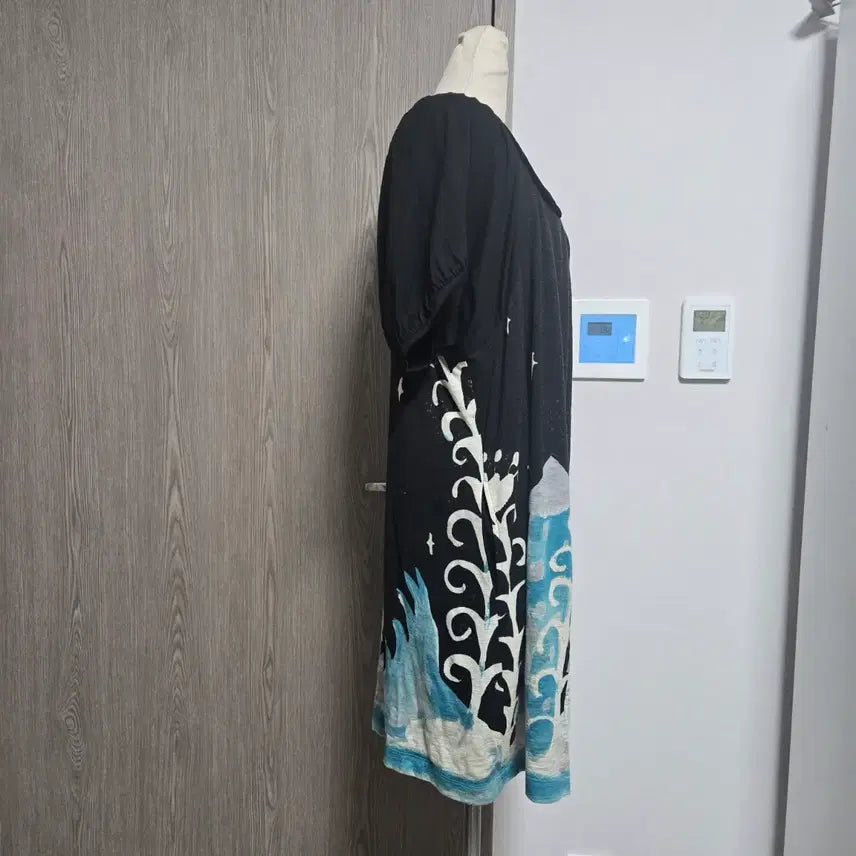 [BUNJANG] Tsumori Chisato Black Printing Short Sleeve Dress / 오늘만이가격!!   츠모리 치사토 블랙 프린팅 반팔 원피스