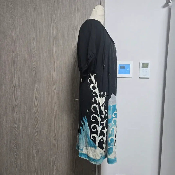 [BUNJANG] Tsumori Chisato Black Printing Short Sleeve Dress / 오늘만이가격!!   츠모리 치사토 블랙 프린팅 반팔 원피스