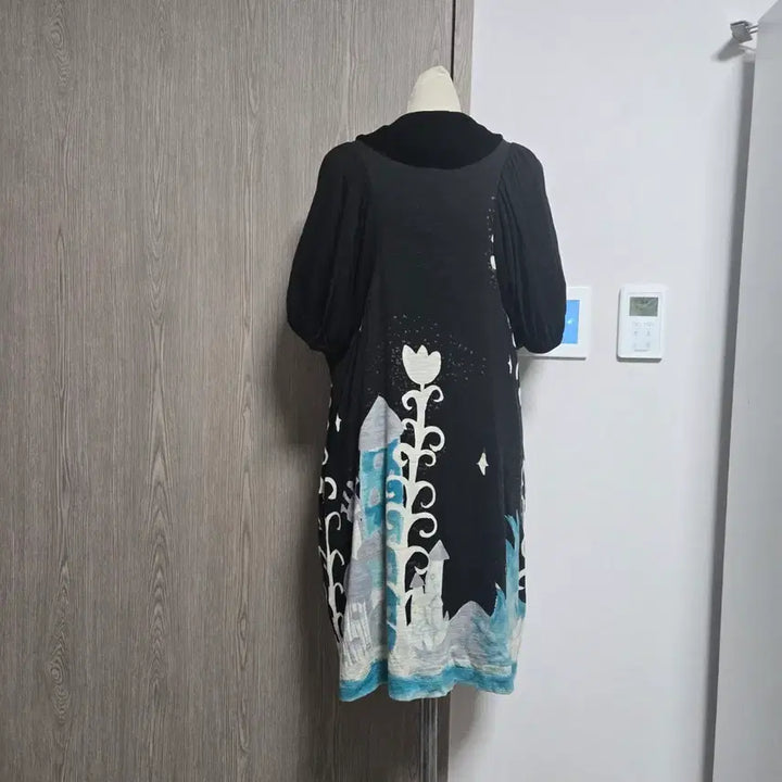 [BUNJANG] Tsumori Chisato Black Printing Short Sleeve Dress / 오늘만이가격!!   츠모리 치사토 블랙 프린팅 반팔 원피스