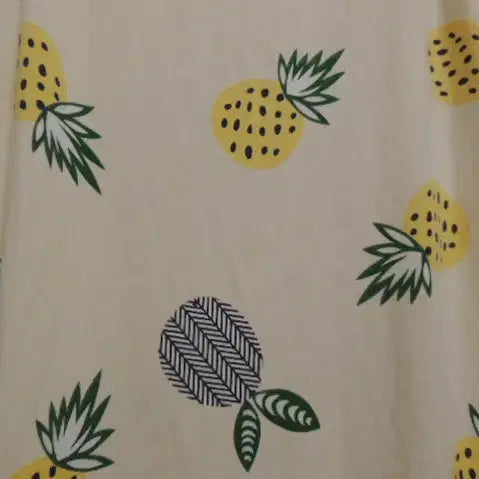 [BUNJANG] Pineapple Print Adjustable Strap Dress / 파인애플 끈 원피스