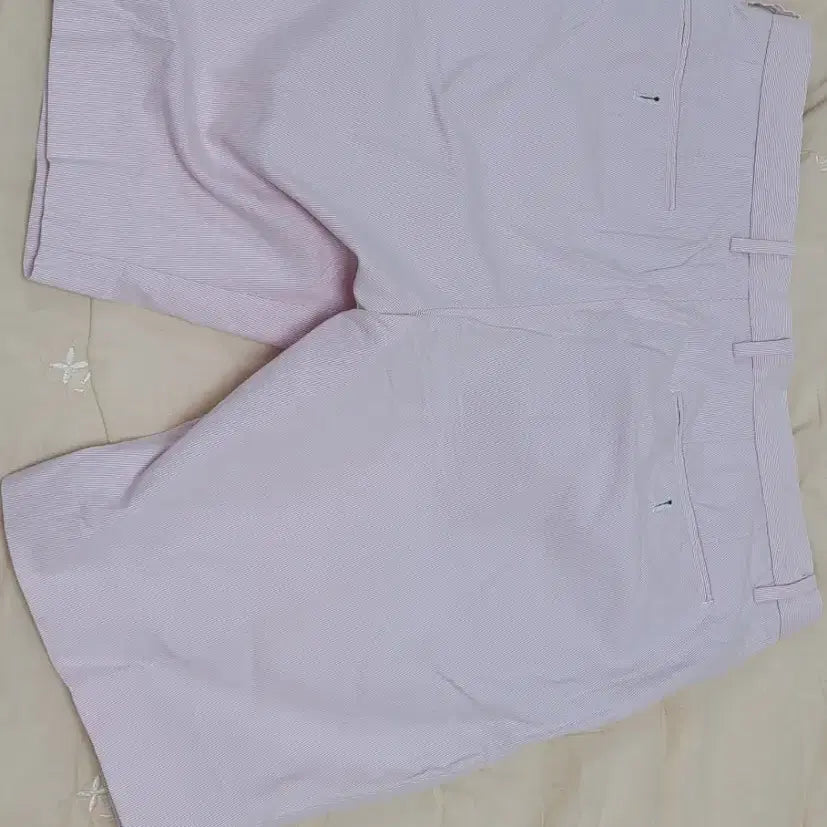 [BUNJANG] Uniqlo Pink Stripe Shorts / 유니클로  핑크 스트라이프 반바지