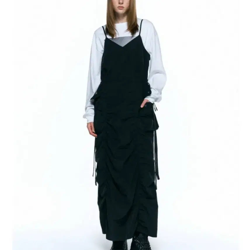 [BUNJANG] Insilence Parachute Long Dress / 인사일런스 파라슈트 롱원피스