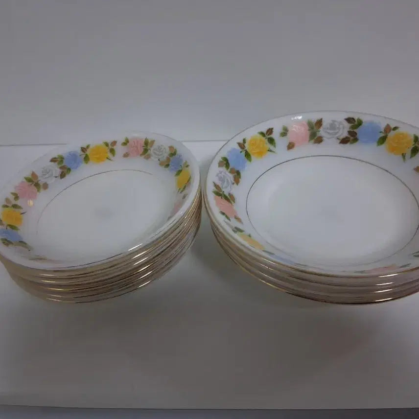 [BUNJANG] Vintage Rose Milk Plate / 빈티지 장미밀크  접시 1개당
