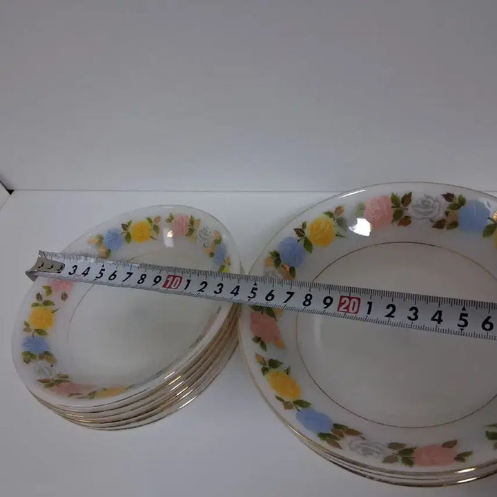 [BUNJANG] Vintage Rose Milk Plate / 빈티지 장미밀크  접시 1개당